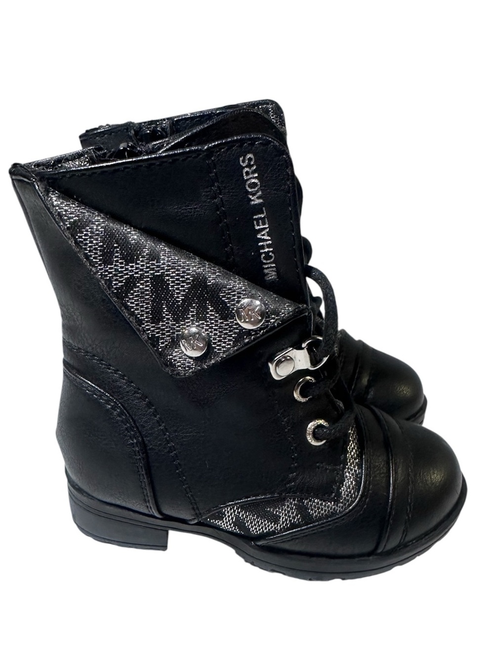 Michael Kors NEW black combat boots toddler girls 5